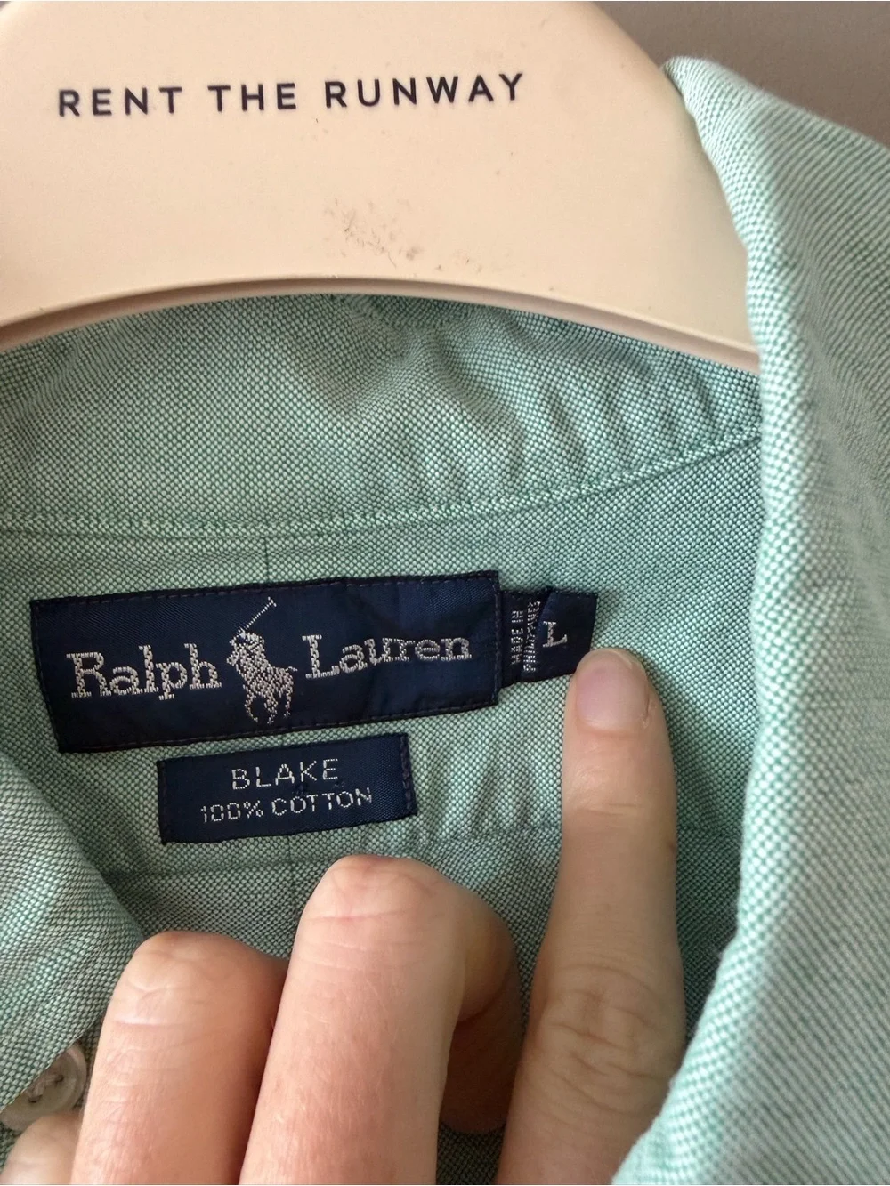 Polo by Ralph Lauren Light Mint Green Button-Down Oxford Shirt